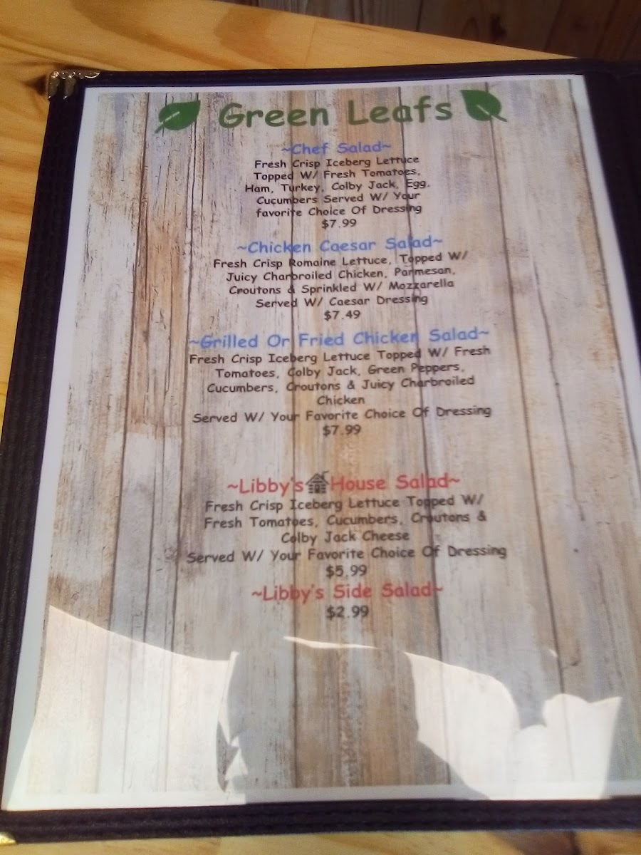 Libby’S Restaurant Menu-3
